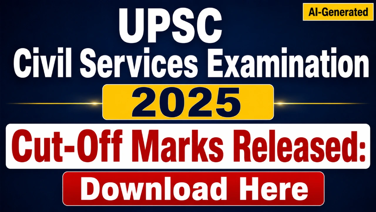 UPSC Civil Services Examination 2025 Cut-Off Marks Released: Download Here