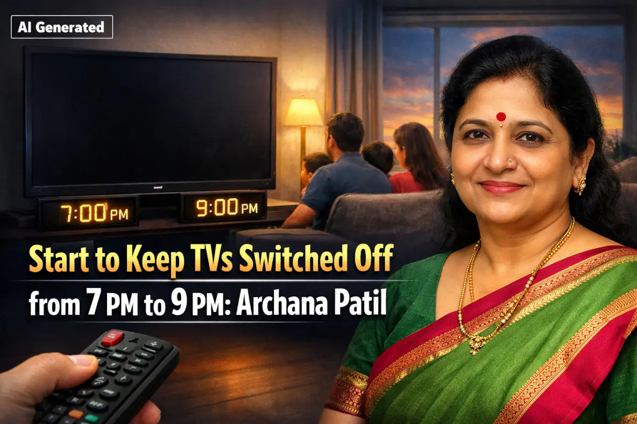 Start to Keep TVs Switched Off from 7 PM to 9 PM: Archana Patil, District Council President of Maharashtra