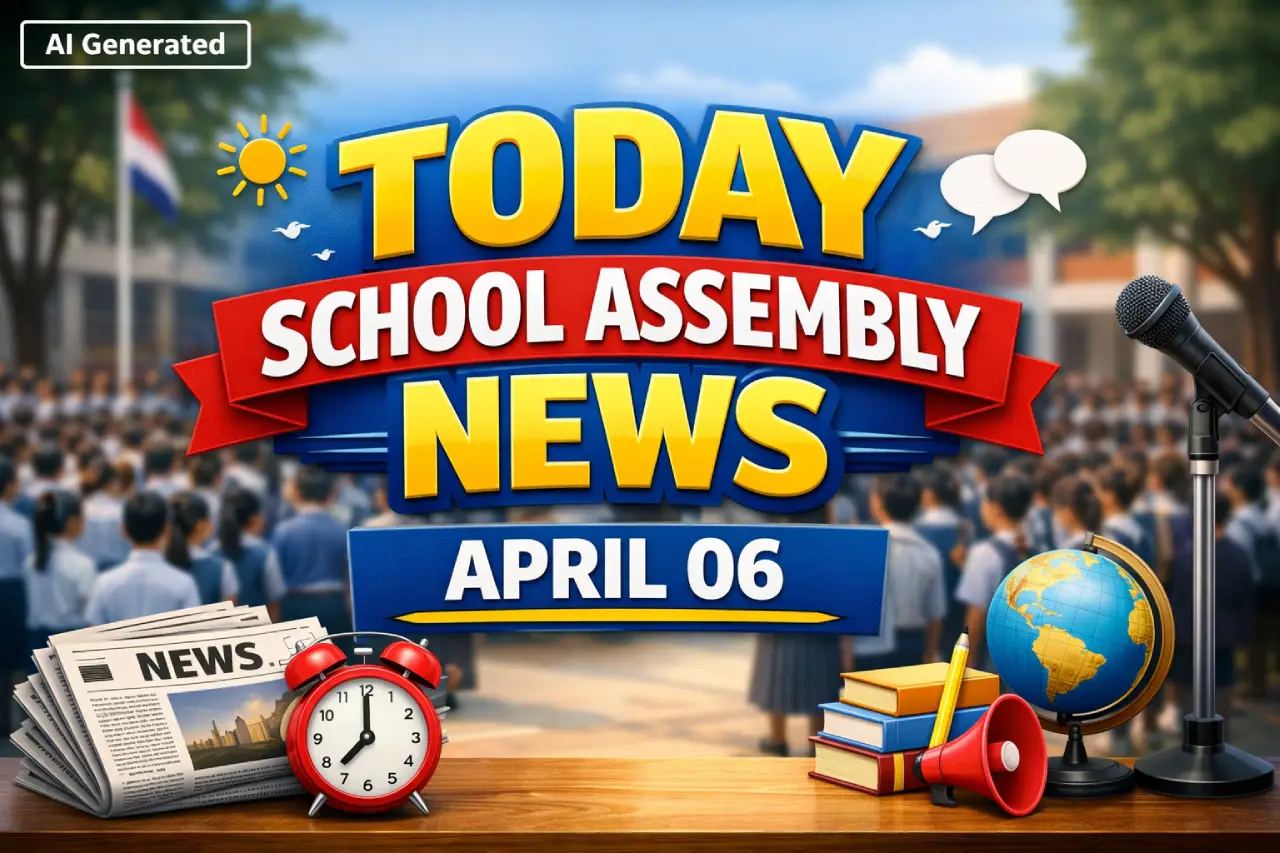 Today School Assembly News April 06: For Students