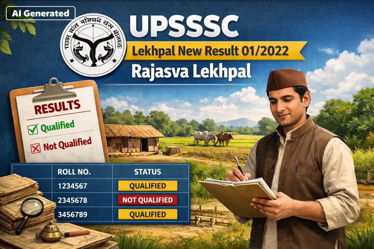 UPSSSC Lekhpal New Result 01/2022 Rajasva Lekhpal
