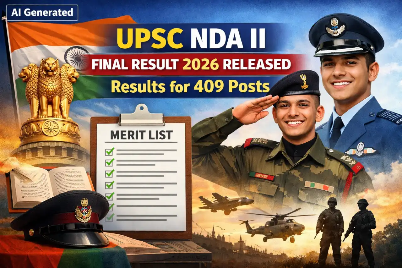UPSC NDA II Final Result 2026 Released: Results for 409 Posts