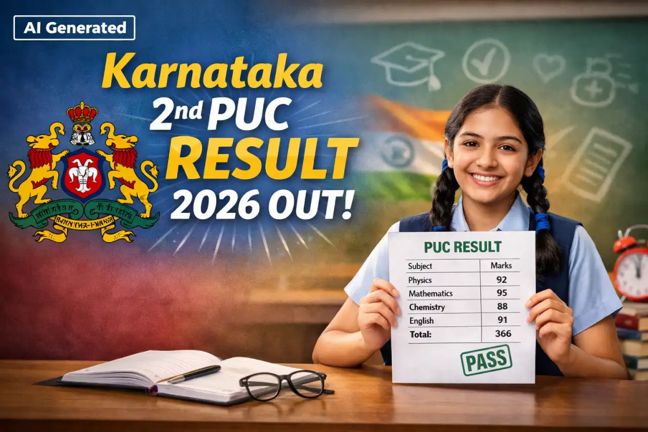 Karnataka 2nd PUC Result 2026 Out: Find out the Pass Percentage Instantly while checking the Results