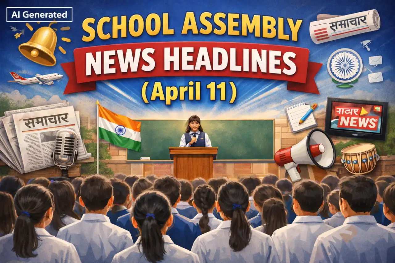 School Assembly News Headlines (April 11): National, International, Sports, and Education News