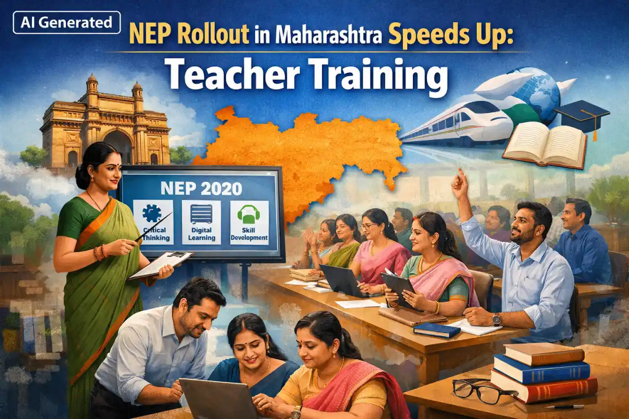 NEP Rollout in Maharashtra Speeds Up: Teacher Training for Classes 2 to 6 Made Mandatory Before 2026–27 Session