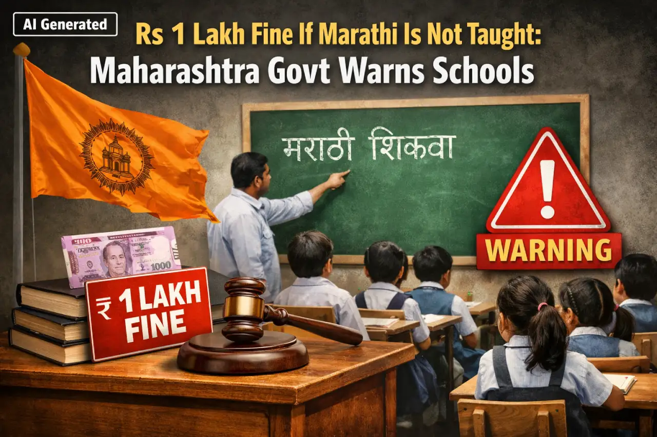 Rs 1 Lakh Fine If Marathi Is Not Taught: Maharashtra Govt Warns Schools
