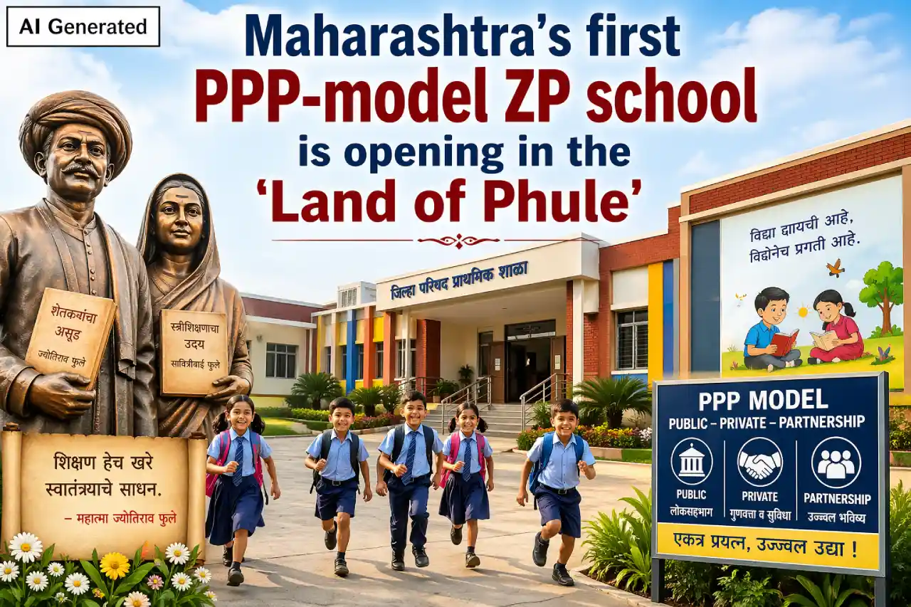 Maharashtra's first PPP-model ZP school is opening in the 'Land of Phule'