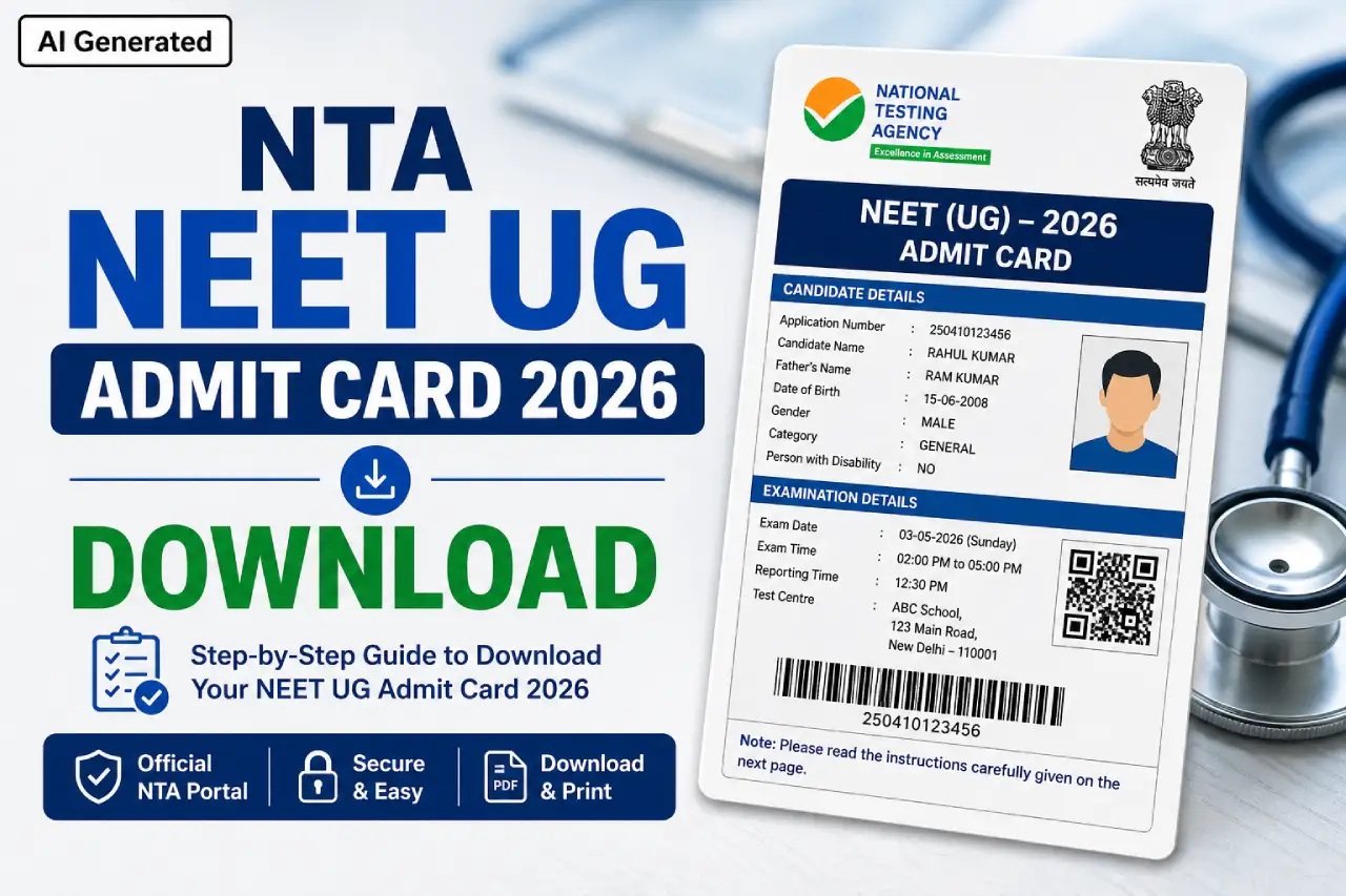 NTA NEET UG Admit Card 2026 Download