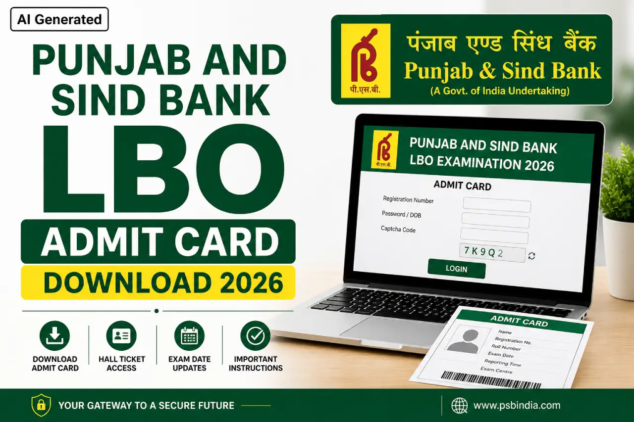 Punjab and Sind Bank LBO Admit Card Download 2026