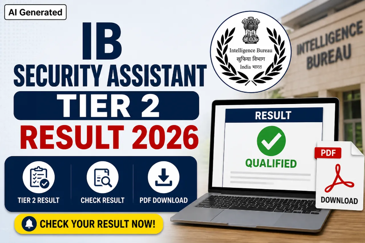 IB Security Assistant Tier 2 Result 2026 PDF Download