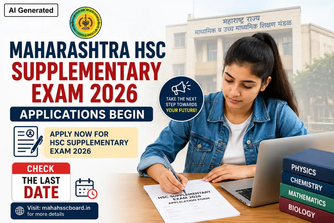 Maharashtra HSC Supplementary Exam 2026 Applications Begin: Check the Last Date