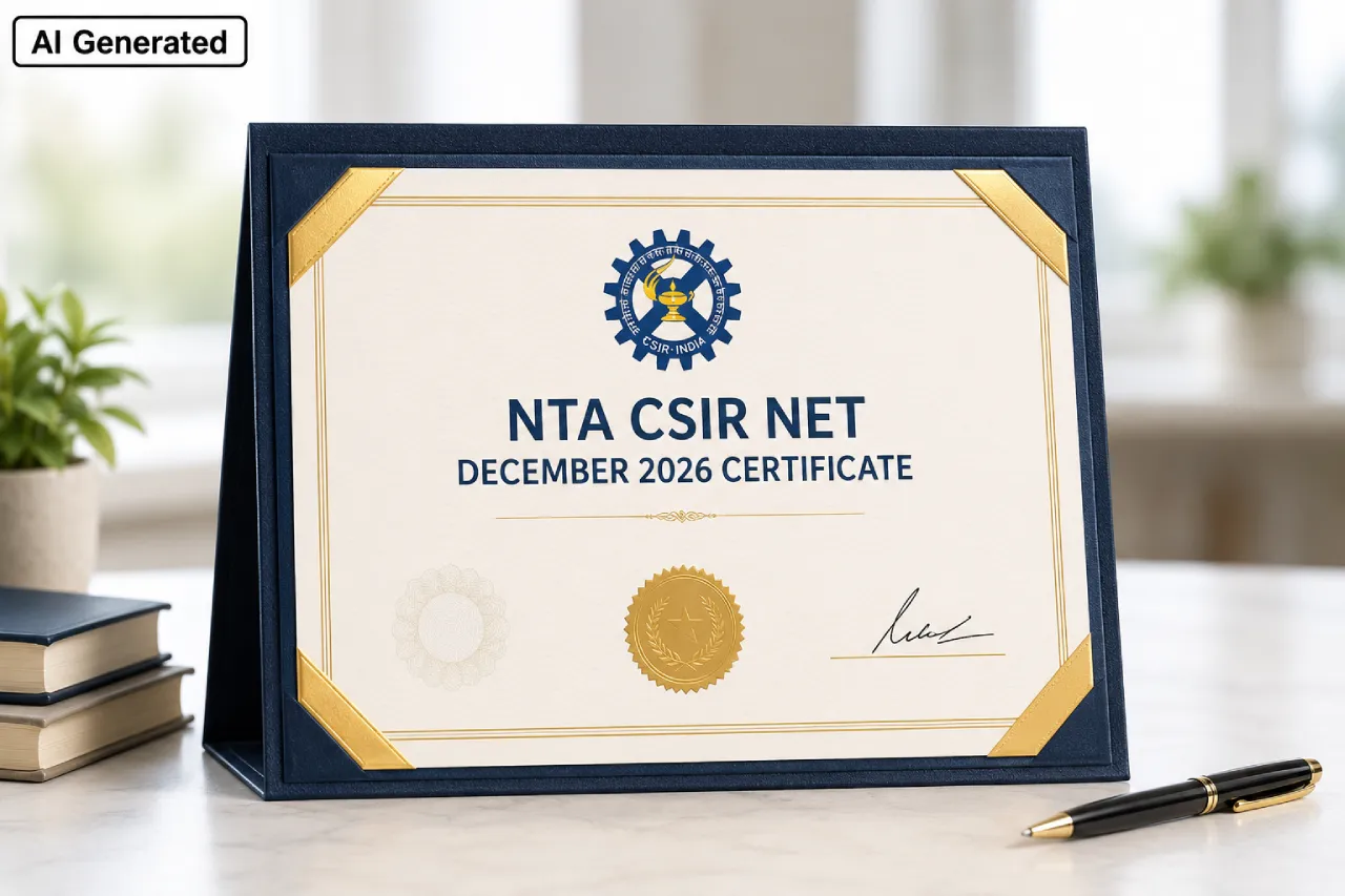 NTA CSIR NET December 2026 Certificate