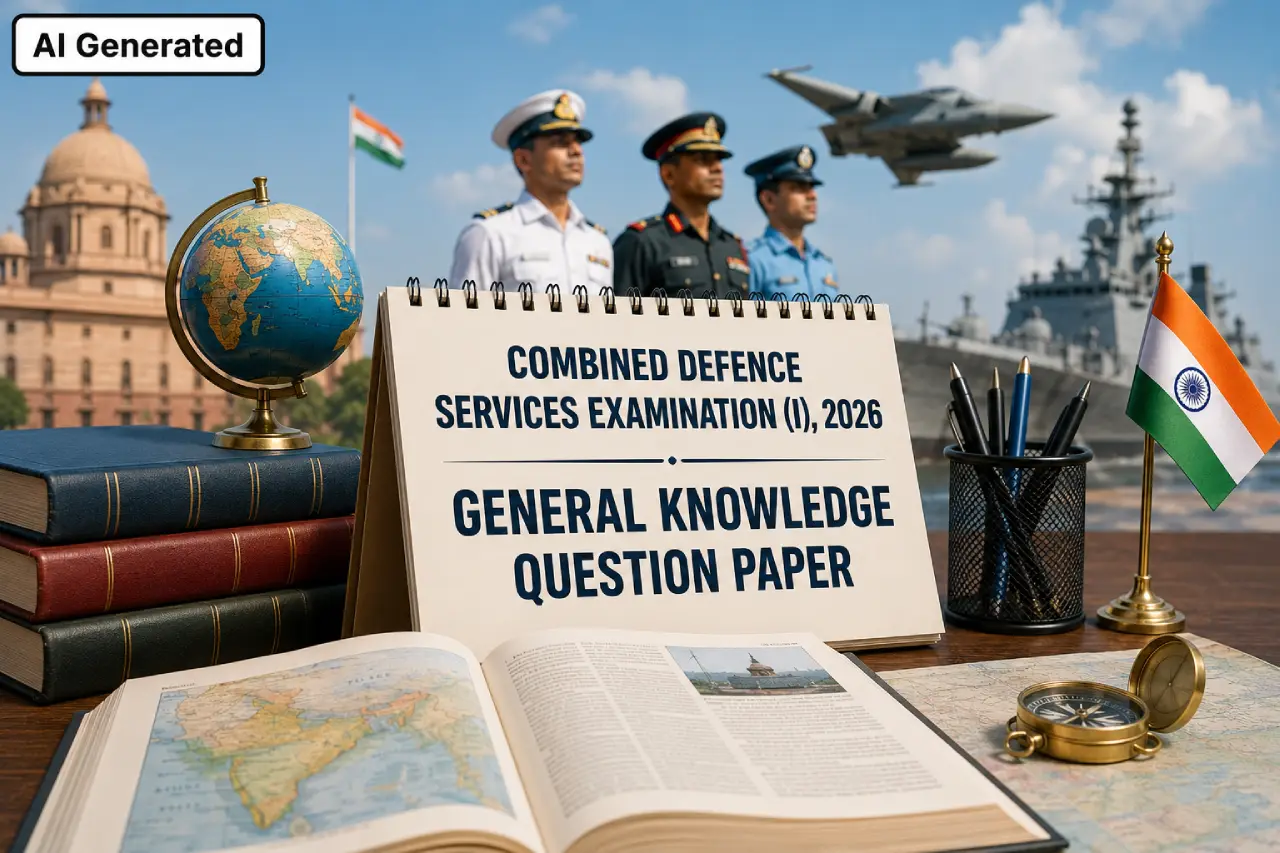 Combined Defence Services Examination (I), 2026 General Knowledge Question Paper