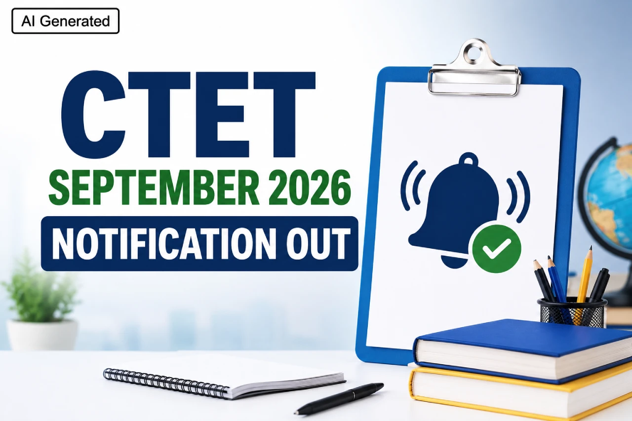 CTET September 2026 Notification Out