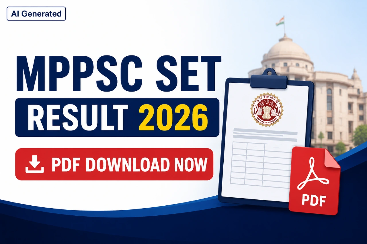 MPPSC SET Result 2026 PDF Download Now