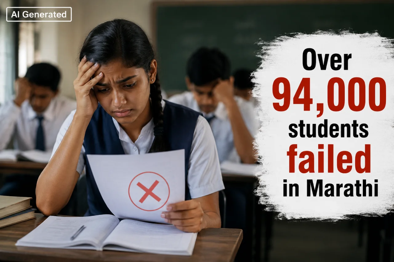 Over 94,000 students failed in Marathi