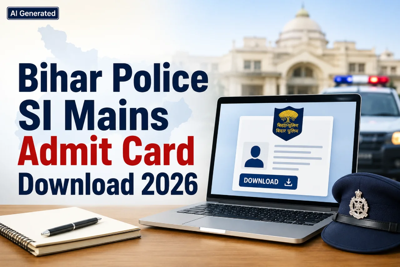 Bihar Police SI Mains Admit Card Download 2026