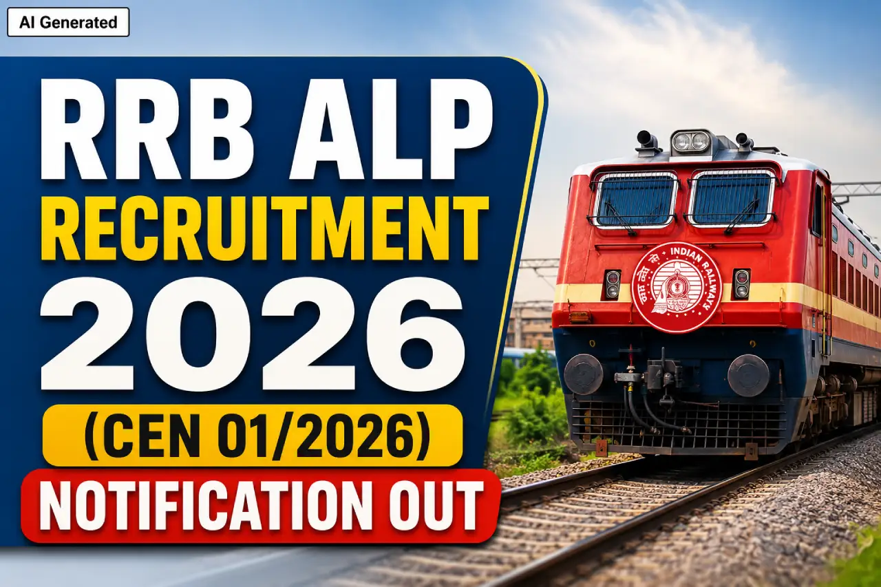 RRB ALP Recruitment 2026 (CEN 01/2026) Notification Out - Apply Online For 11 127 Posts