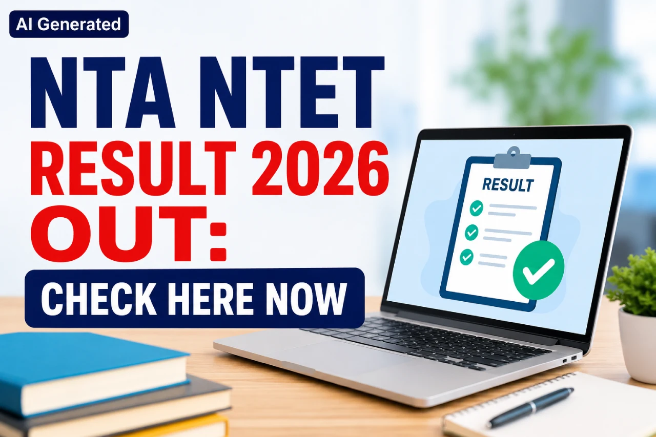NTA NTET Result 2026 Out: Check Here Now