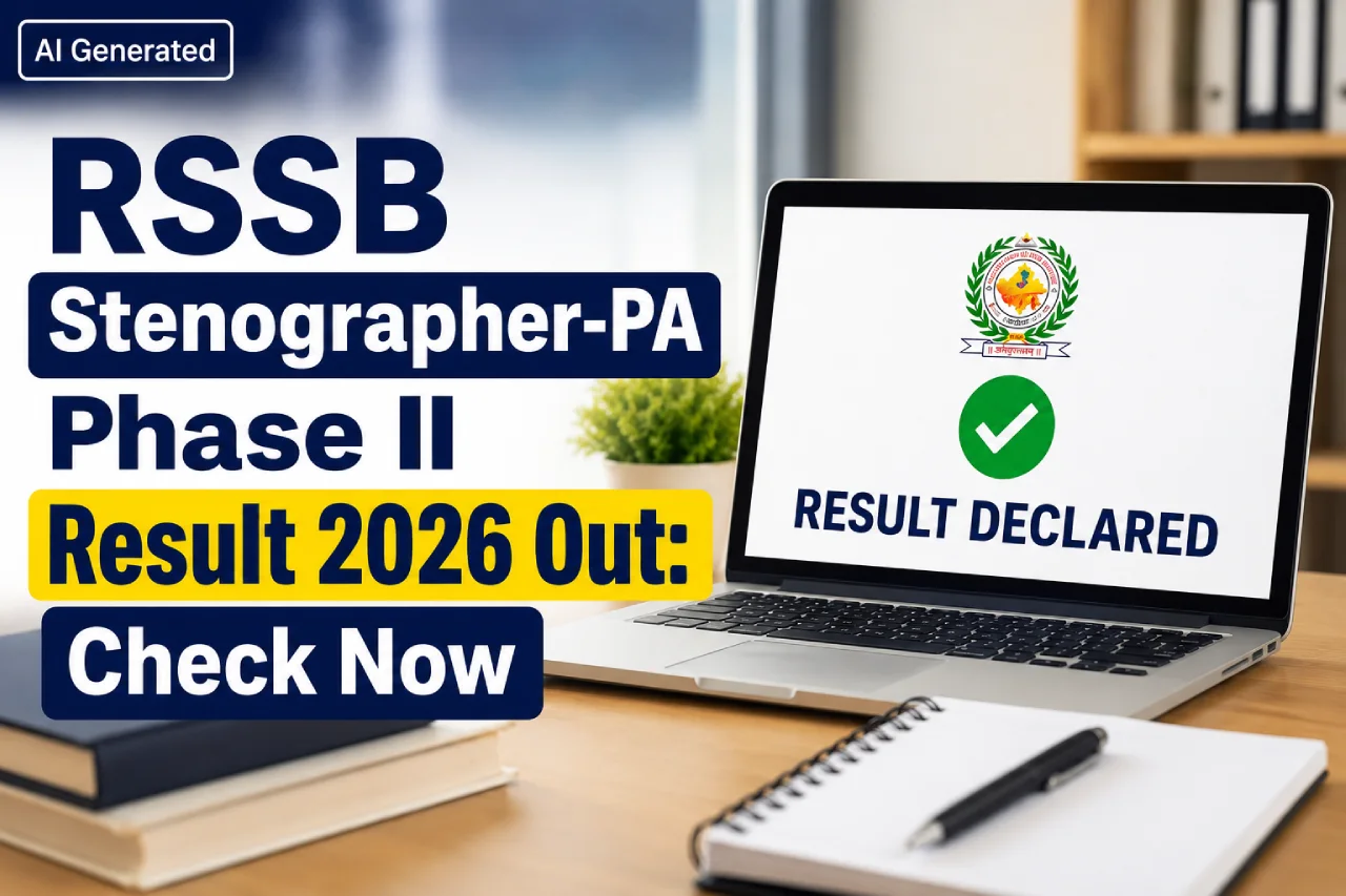 RSSB Stenographer-PA Phase II Result 2026 Out: Check Now