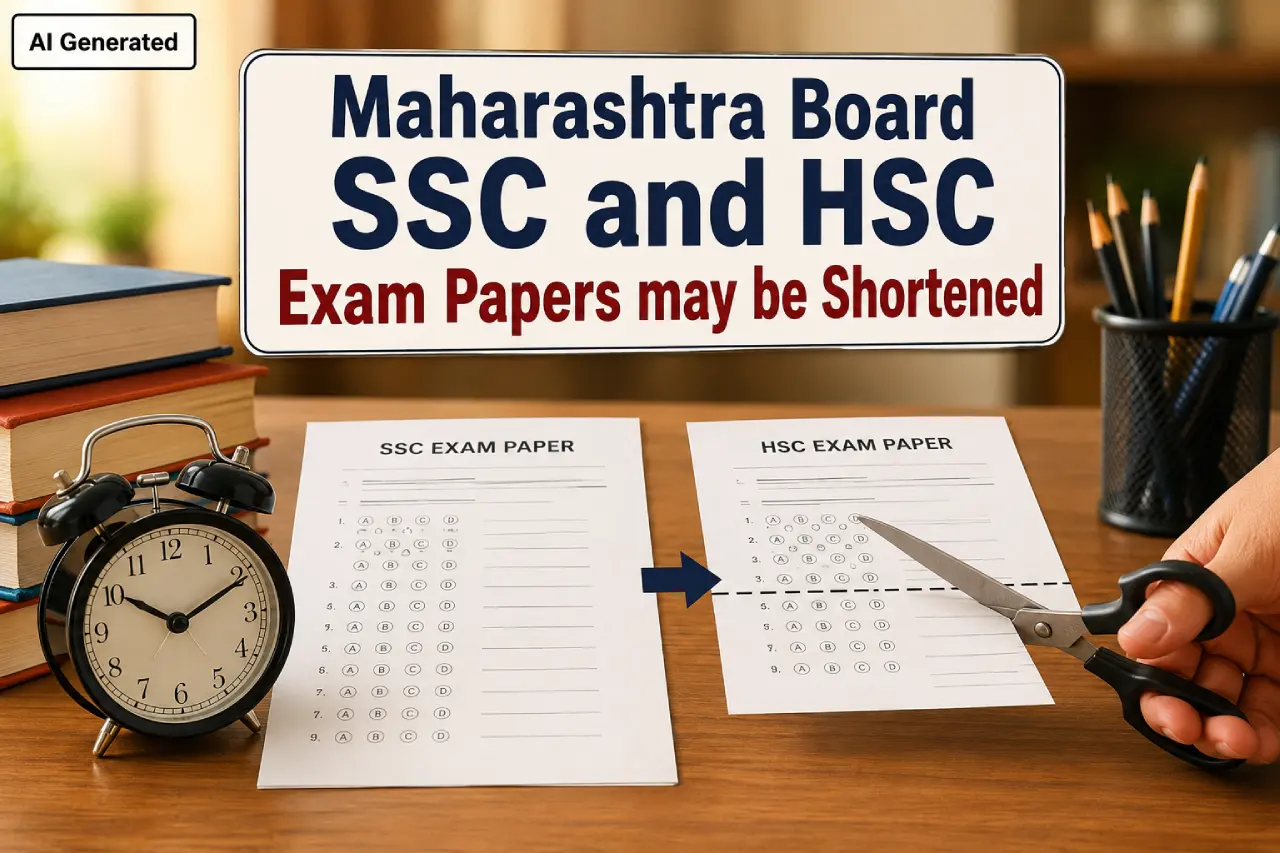 Maharashtra Board SSC and HSC Exam Papers may be Shortened