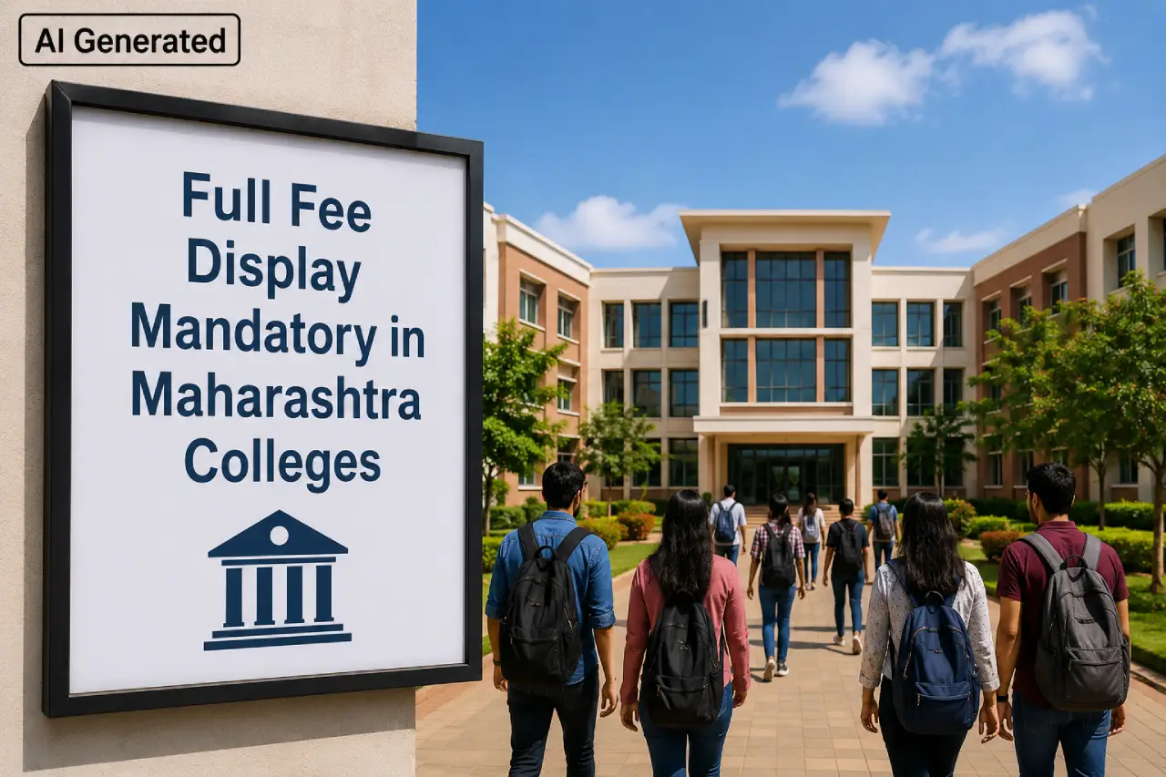 Full Fee Display Mandatory in Maharashtra Colleges