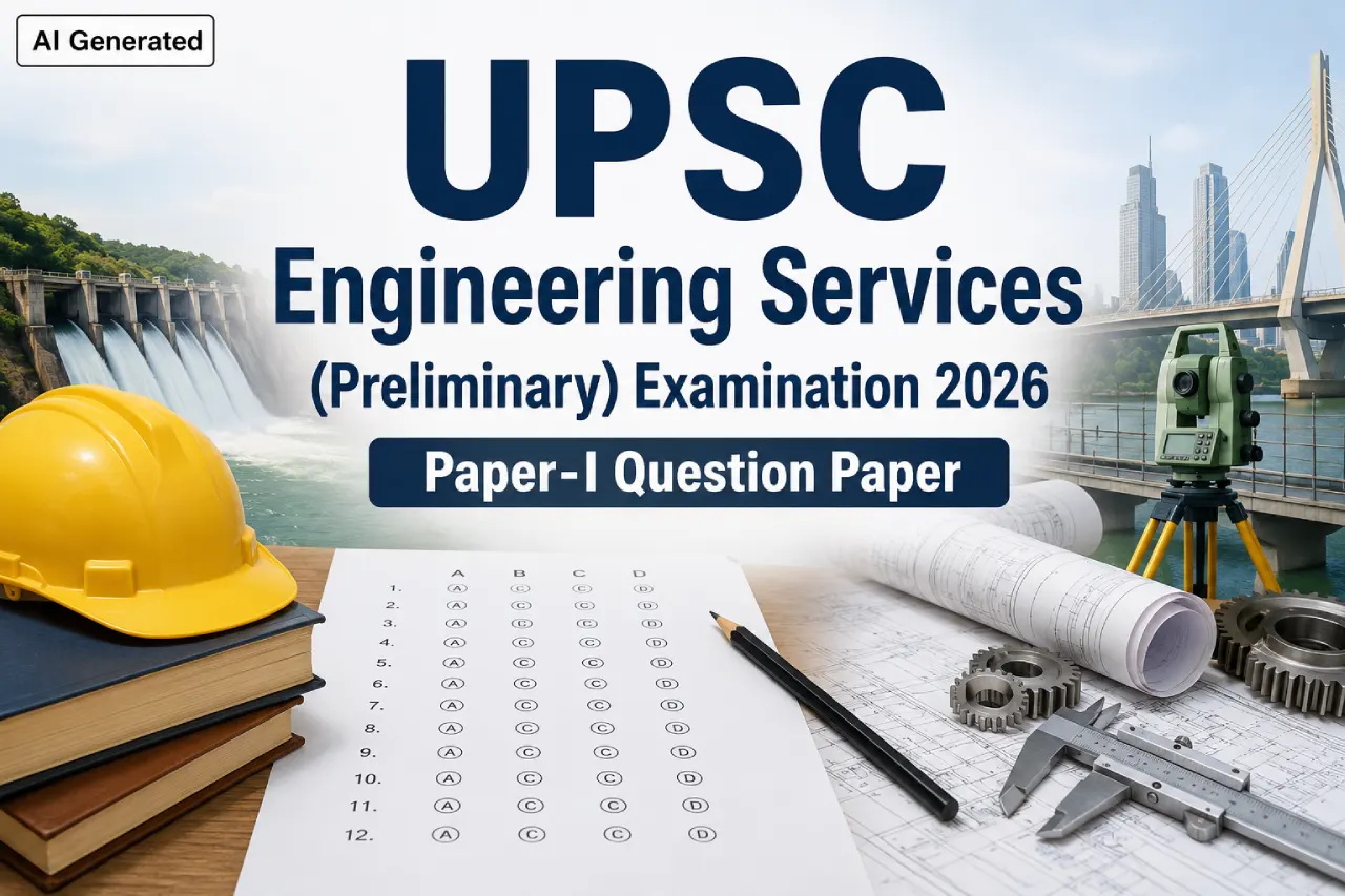 UPSC Engineering Services (Preliminary) Examination 2026 Paper-I Question Paper