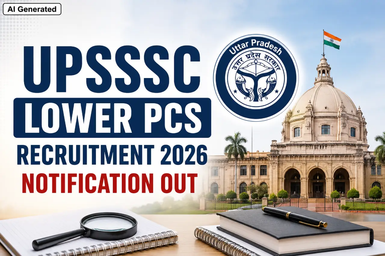 UPSSSC Lower PCS Recruitment 2026 Notification Out