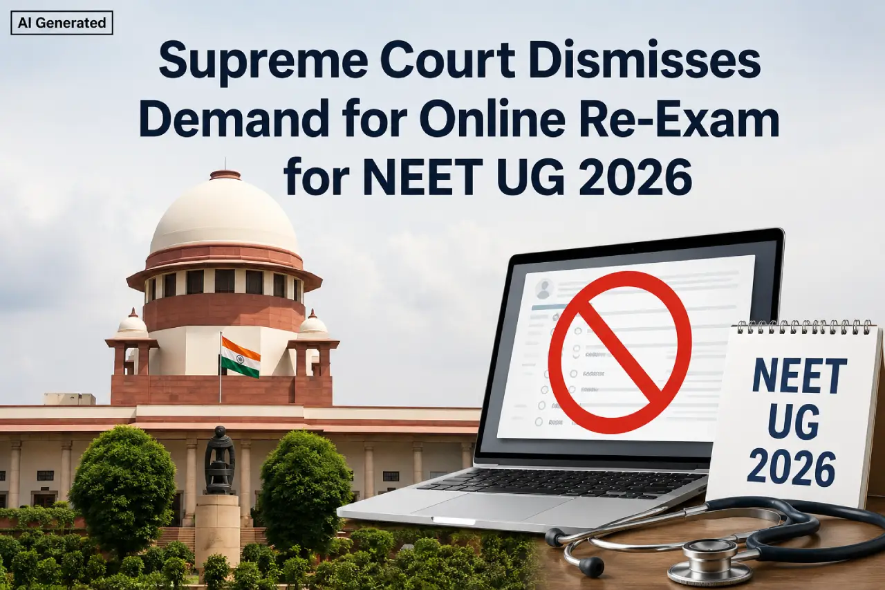 Supreme Court Dismisses Demand for Online Re-Exam for NEET UG 2026