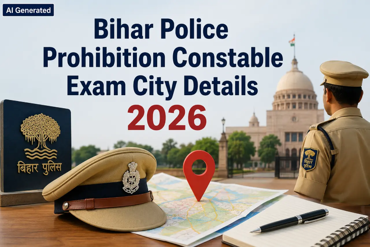 Bihar Police Prohibition Constable Exam City Details 2026