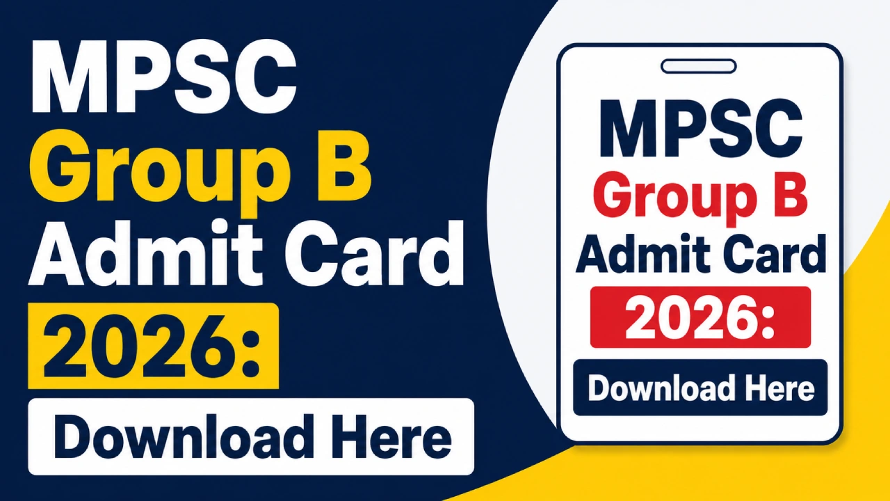 MPSC Group B Admit Card 2026: Download Here