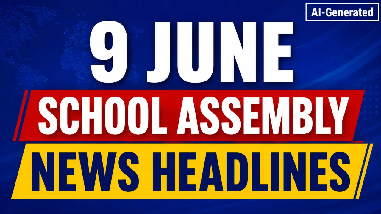 9 June School Assembly News Headlines