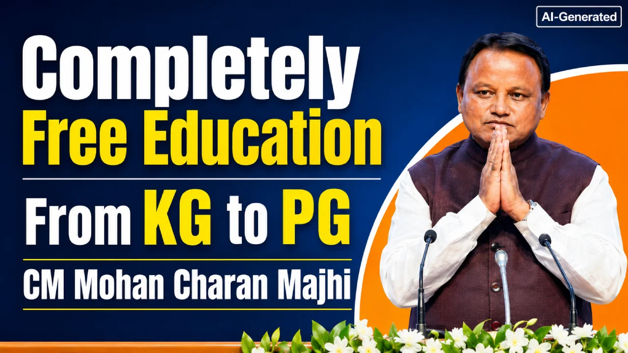 Completely Free Education From KG to PG: CM Mohan Charan Majhi