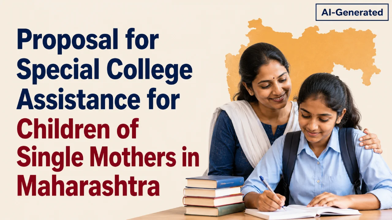 Proposal for Special College Assistance for Children of Single Mothers in Maharashtra