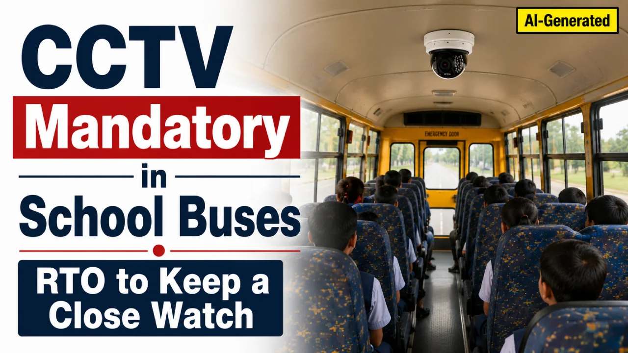 CCTV Mandatory in School Buses; RTO to Keep a Close Watch