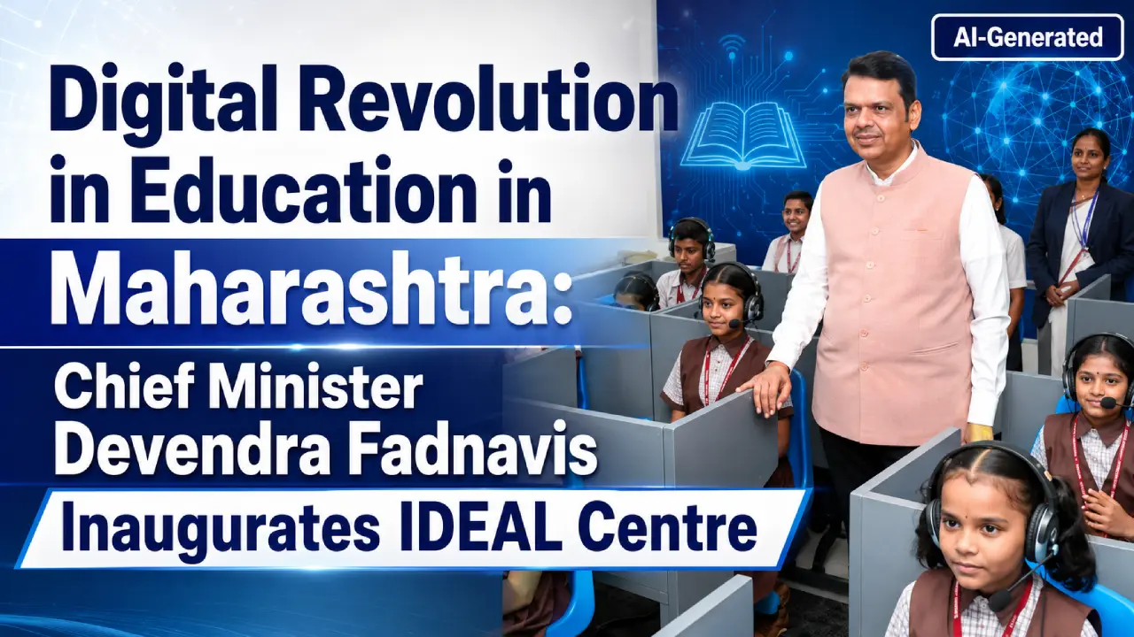Digital Revolution in Education in Maharashtra: Chief Minister Devendra Fadnavis Inaugurates IDEAL Centre