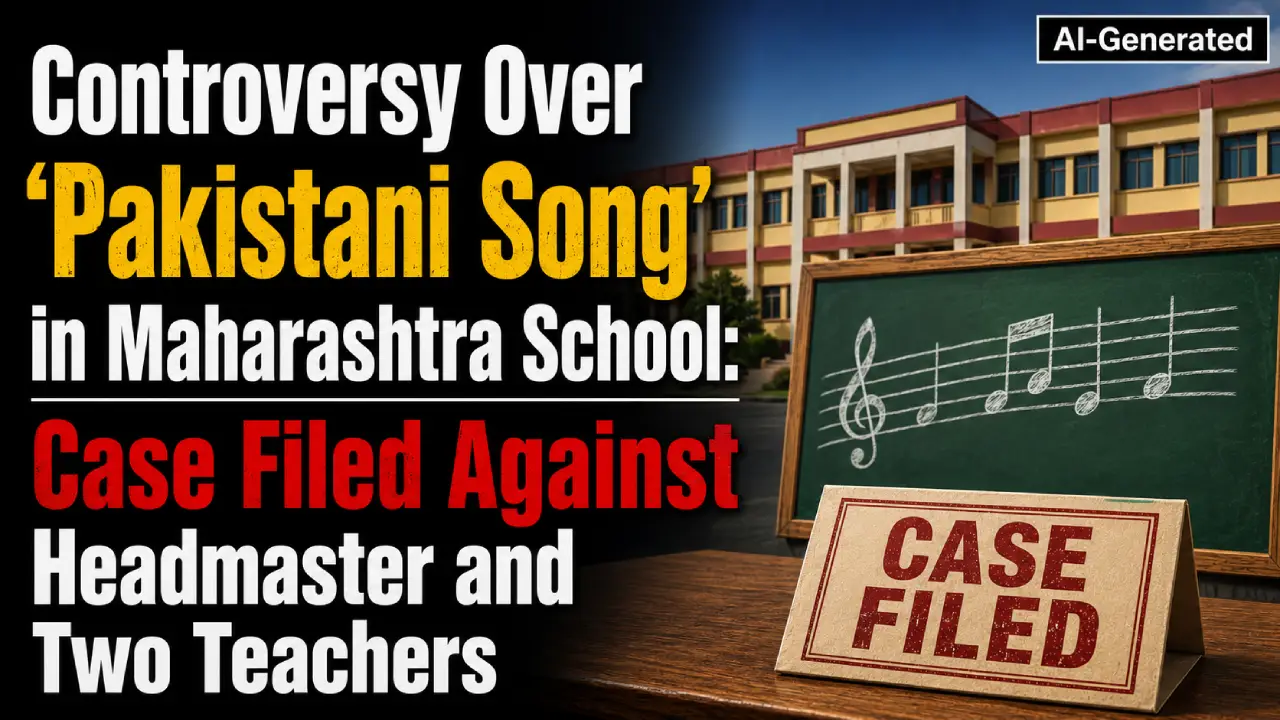 Controversy Over ‘Pakistani Song’ in Maharashtra School: Case Filed Against Headmaster and Two Teachers