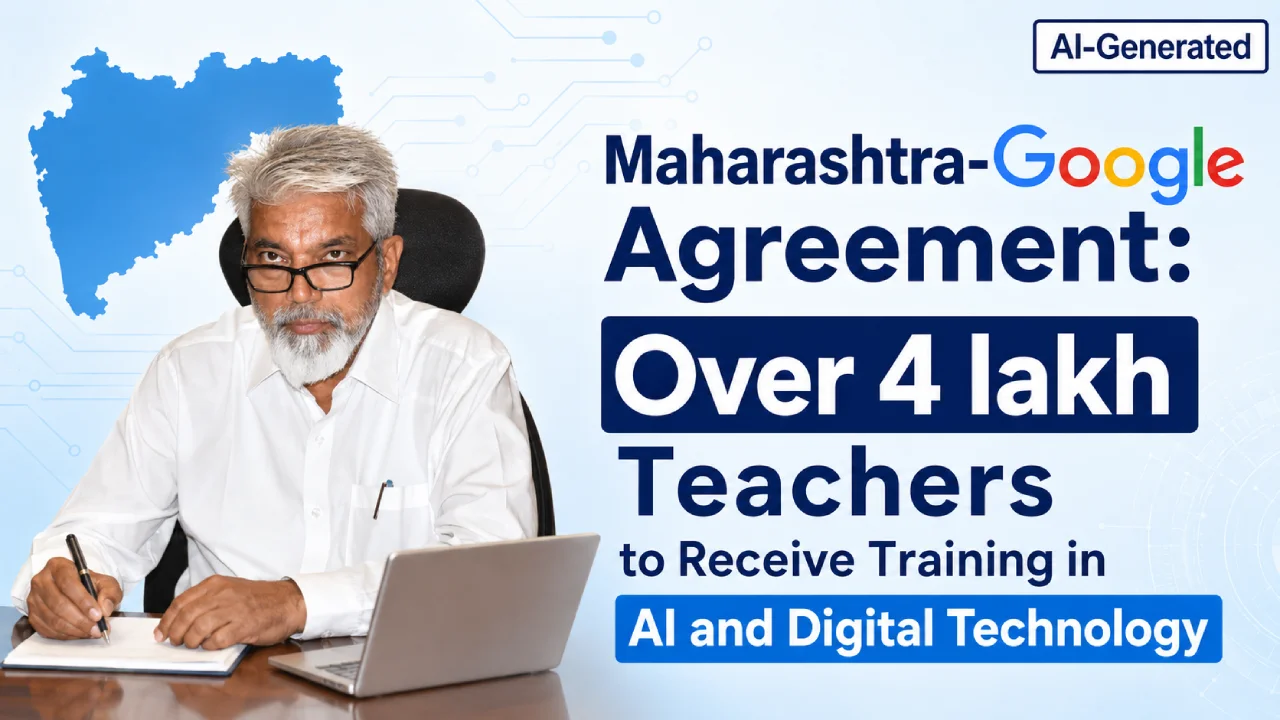 Maharashtra-Google Agreement: Over 4 lakh Teachers to Receive Training in AI and Digital Technology