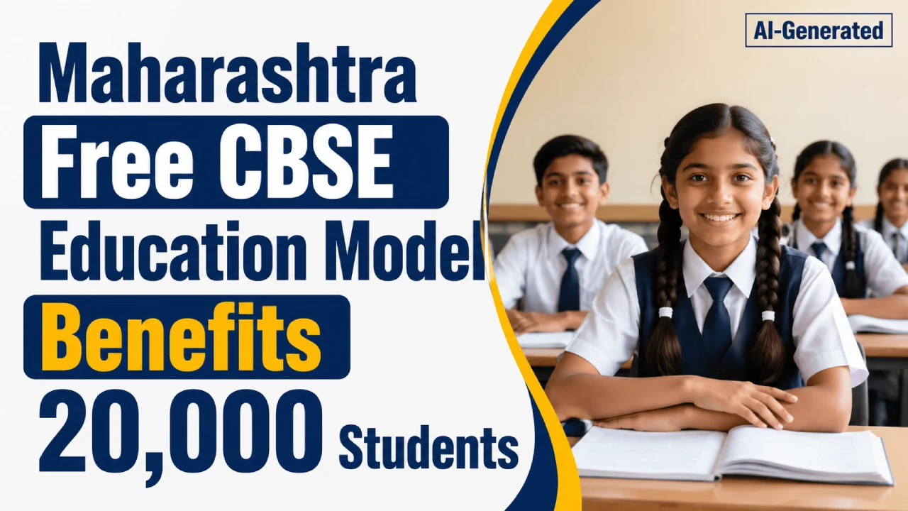Maharashtra Free CBSE Education Model Benefits 20,000 Students