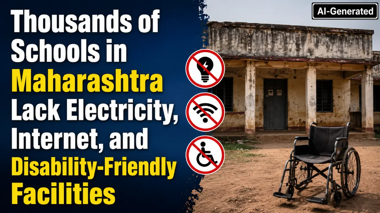 Thousands of Schools in Maharashtra Lack Electricity, Internet, and Disability-Friendly Facilities