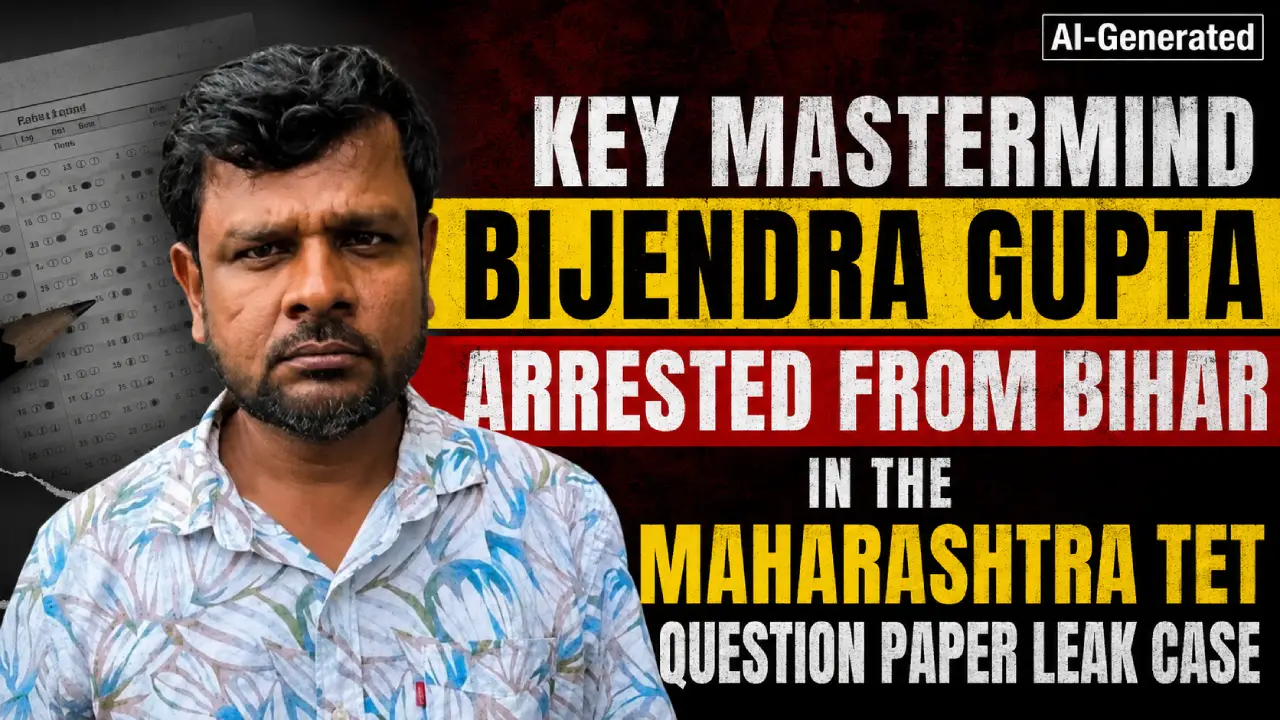 Key Mastermind Bijendra Gupta Arrested From Bihar in the Maharashtra TET Question Paper Leak Case