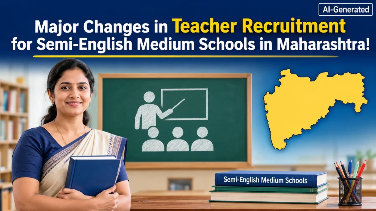 Major Changes in Teacher Recruitment for Semi-English Medium Schools in Maharashtra!
