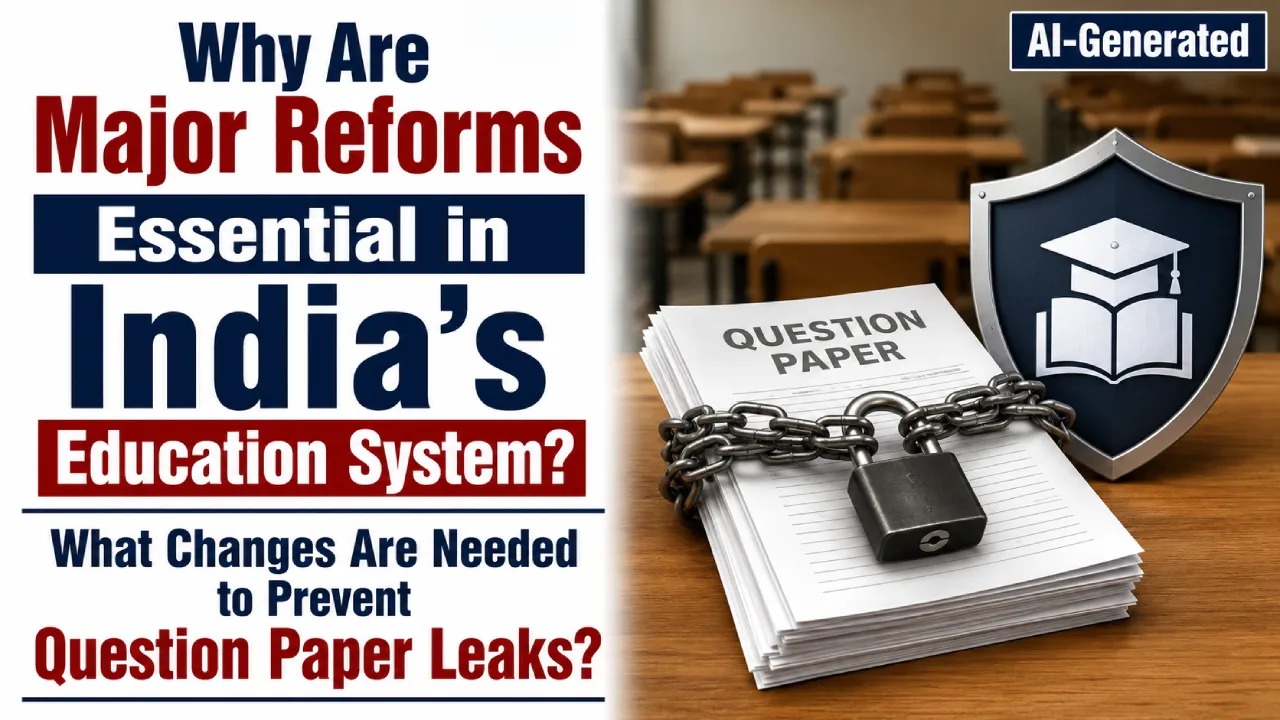 Why Are Major Reforms Essential in India's Education System? What Changes Are Needed to Prevent Question Paper Leaks?