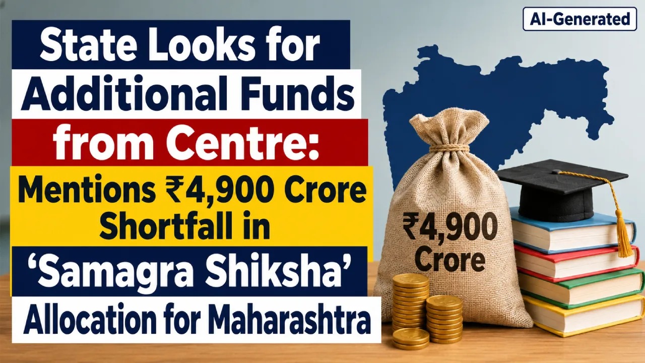 State Looks for Additional Funds from Centre: Mentions ₹4,900 Crore Shortfall in 'Samagra Shiksha' Allocation for Maharashtra