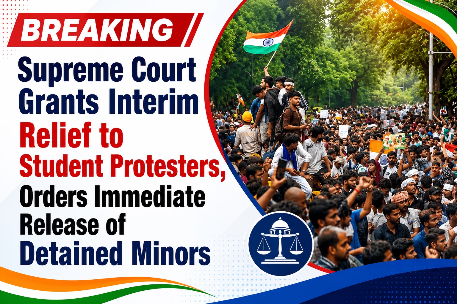 BREAKING | Supreme Court Grants Interim Relief to Student Protesters, Orders Immediate Release of Detained Minors