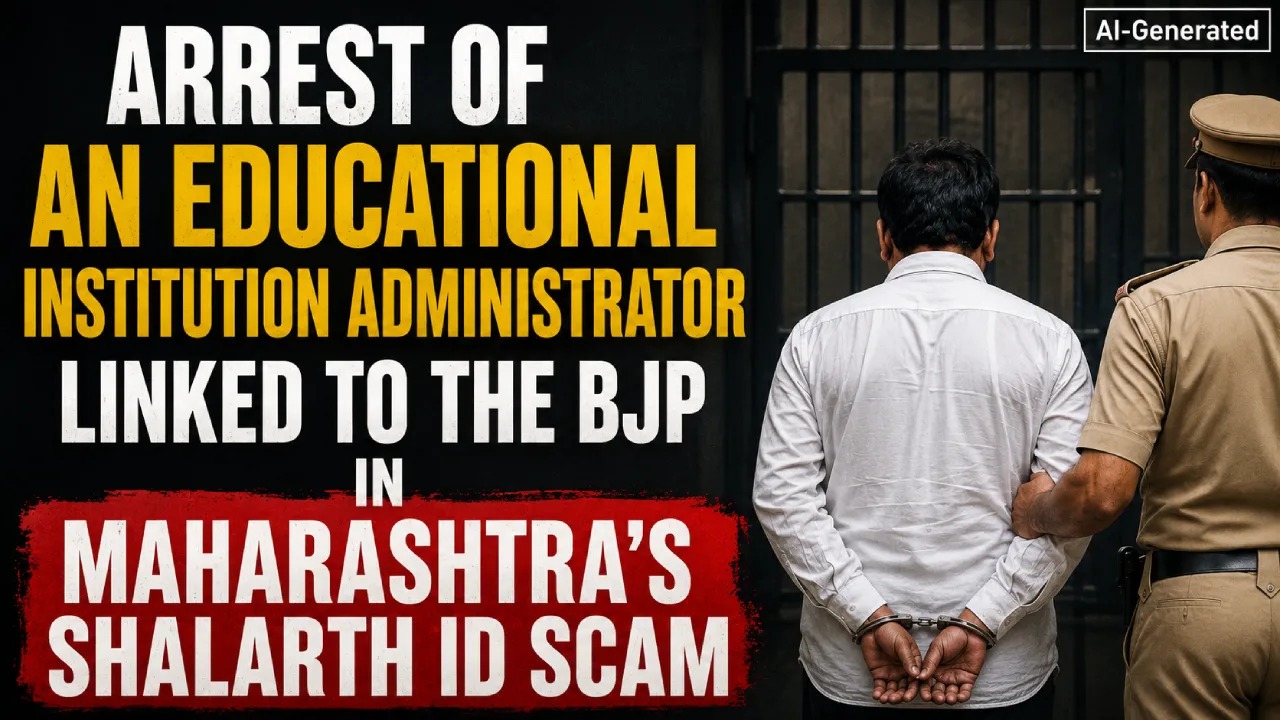 Arrest of An Educational Institution Administrator Linked to the BJP in Maharashtra's Shalarth ID Scam