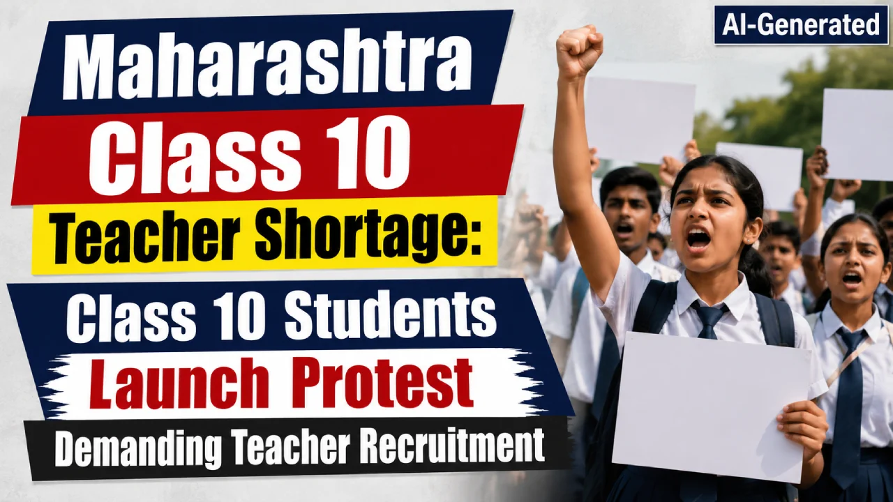 Maharashtra Class 10 Teacher Shortage: Class 10 Students Launch Protest Demanding Teacher Recruitment
