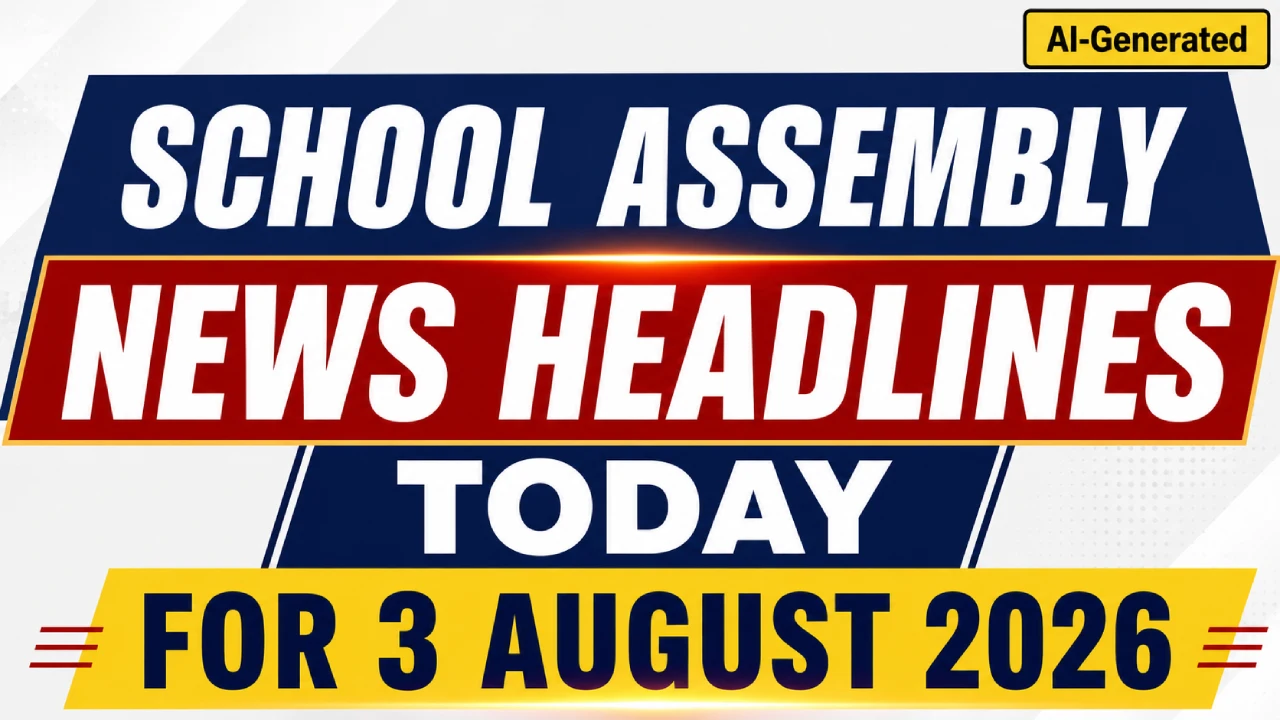 School Assembly News Headlines Today For 3 August 2026