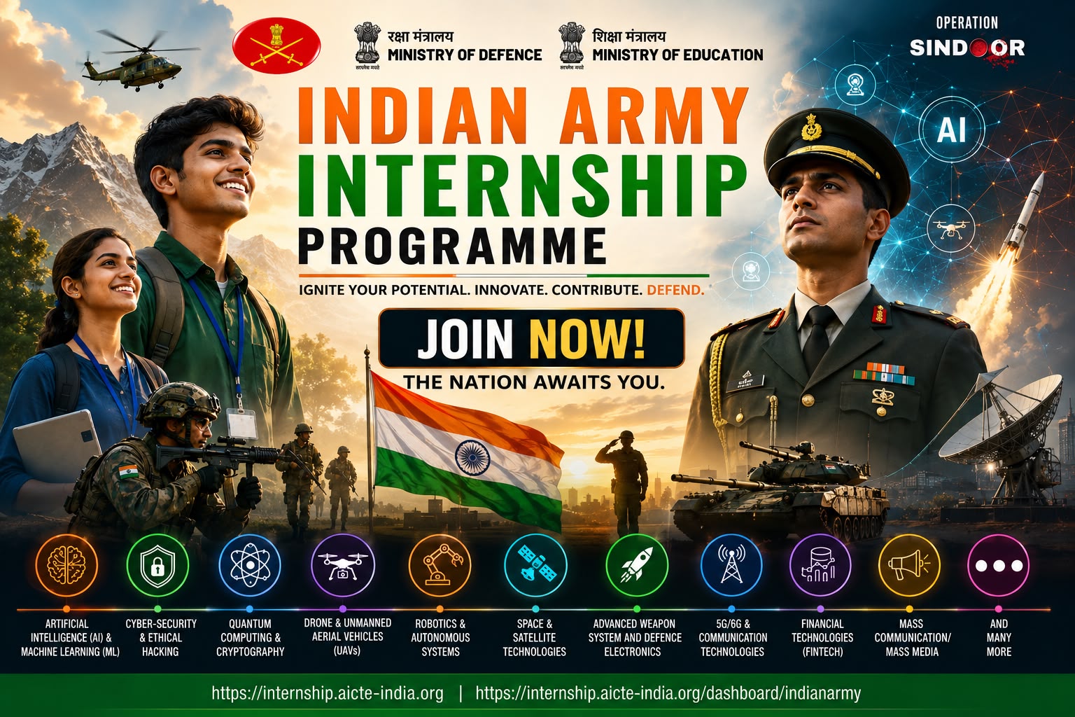 Indian Army Internship Applications Still Open for Several Projects Till August 14