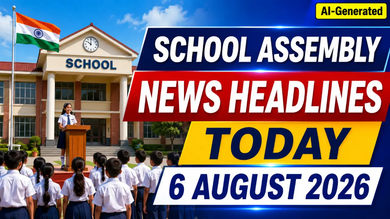 School Assembly News Headlines Today 6 August 2026