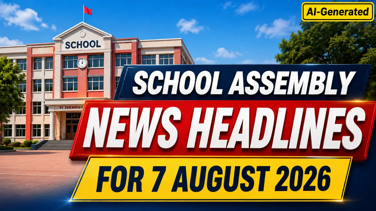 School Assembly News Headlines For 7 August 2026